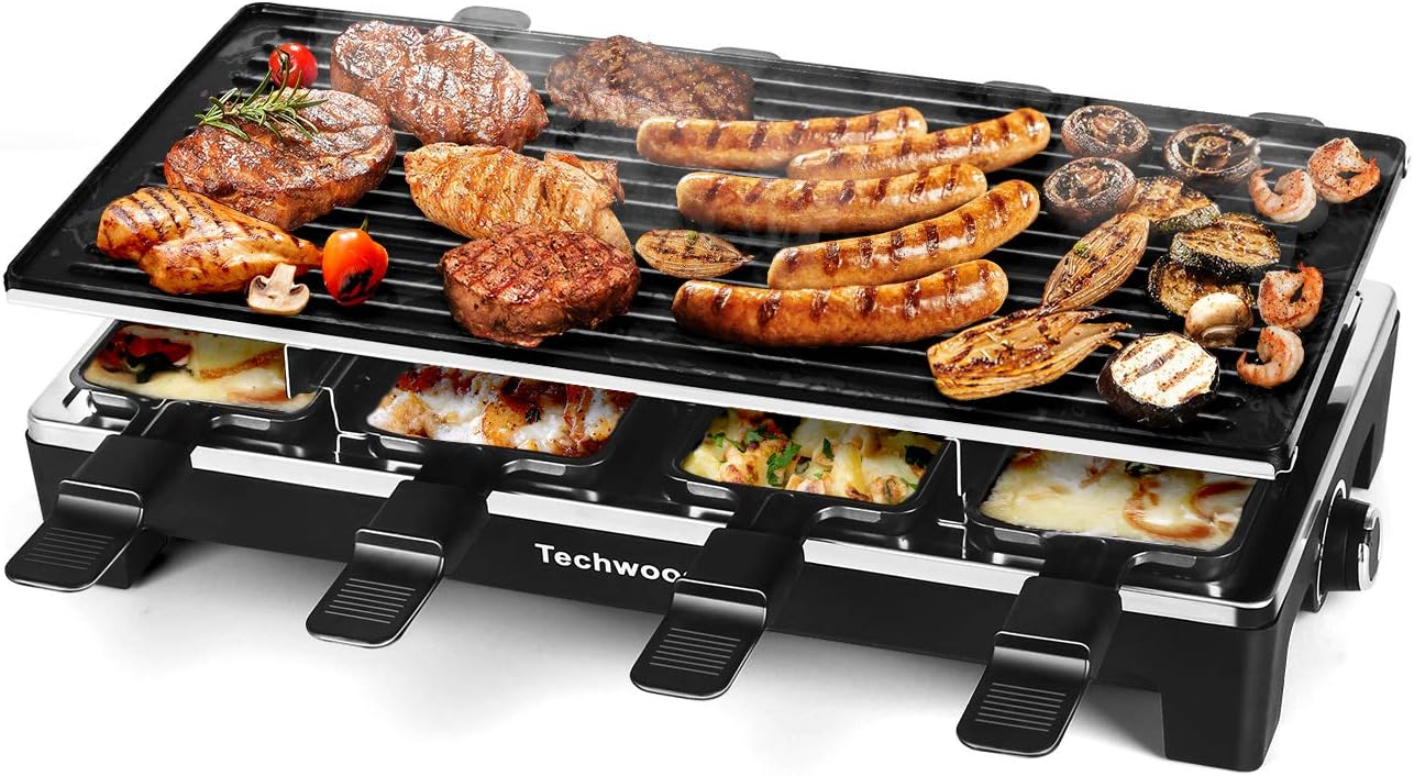 Raclette Grill Table - Grelhador de Raclette, Grelhador Elétrico Interno