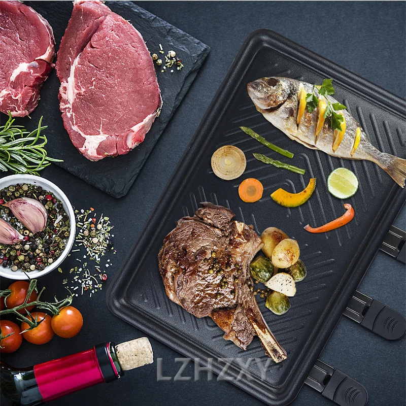 Raclette Grill Table - Grelha de mesa elétrica coreana para