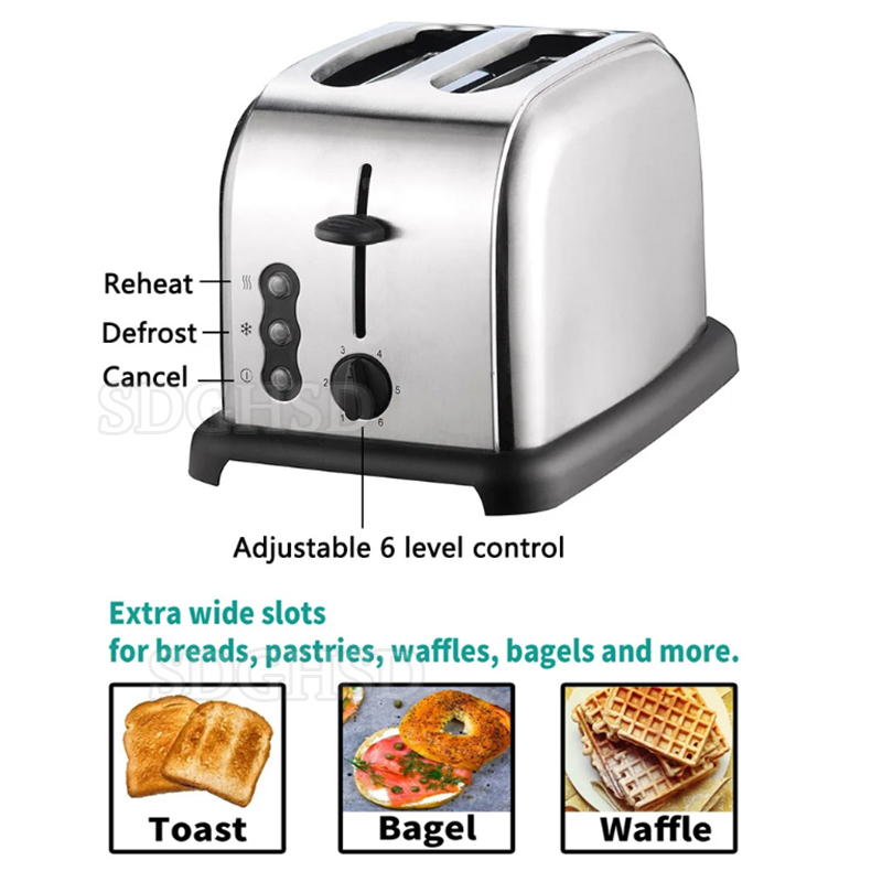 Toaster 4 Slice - Torradeira Elétrica Doméstica de 4 Fatias