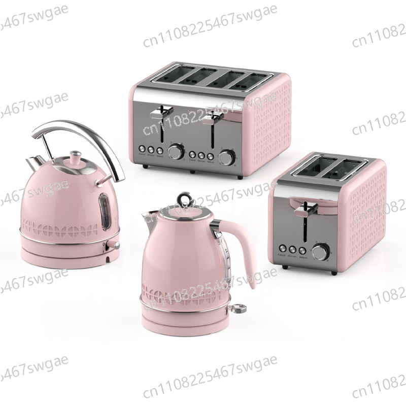 Toaster 4 Slice - Conjunto de Chaleira e Torradeira Retrô