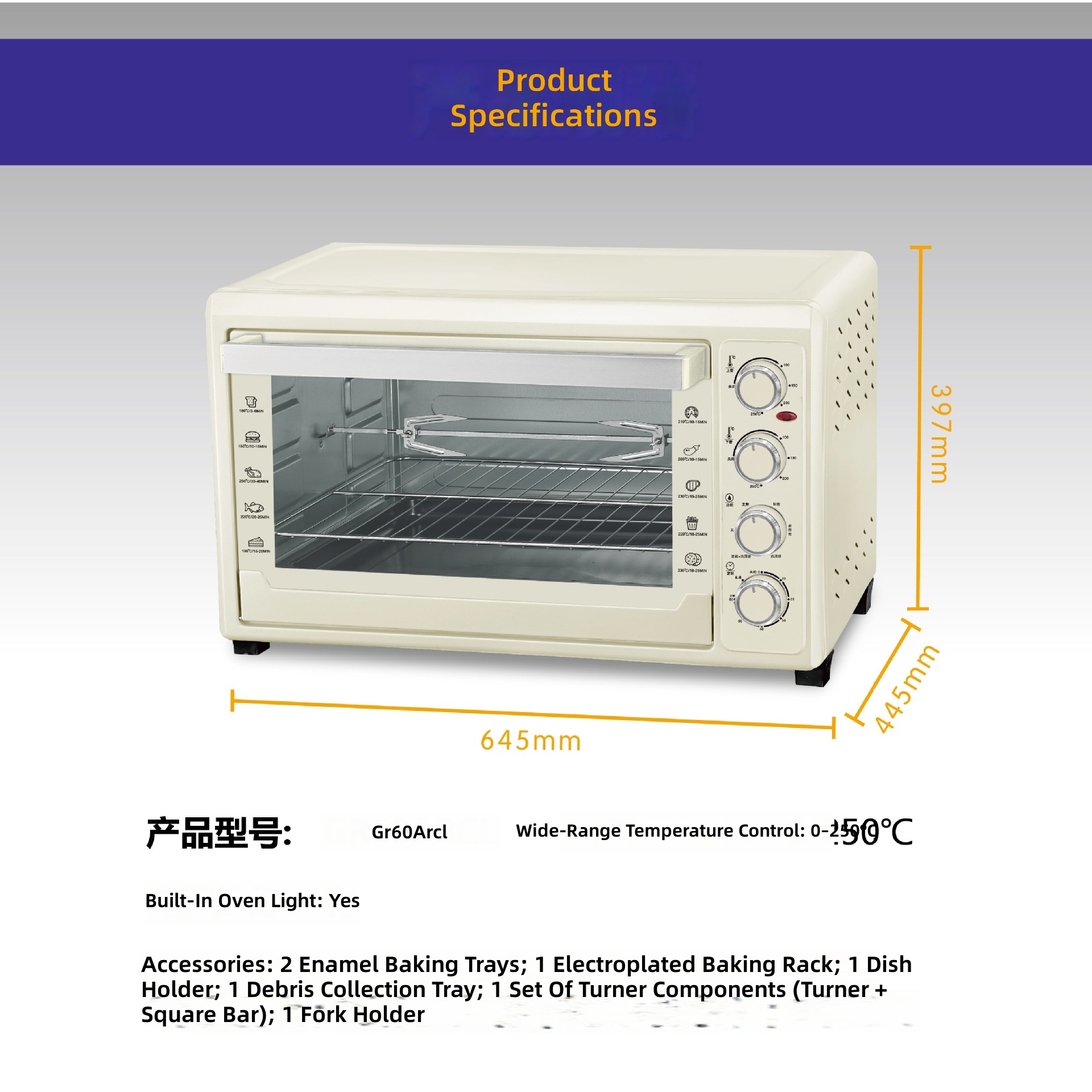 Forno Elétrico 60L, Máquina de - Kitchen Appliances Gift Ideas avaliação e preço